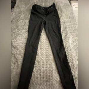 American High-Rise Plain Black Jegging